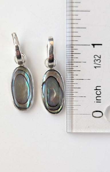 Abalone Shell Huggie Earrings
