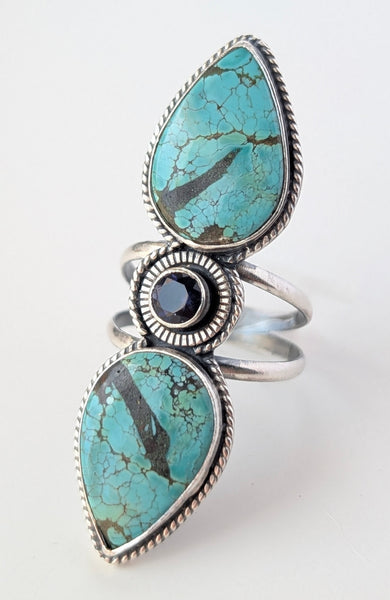 Hubei Turquoise Ring, Size 9.5
