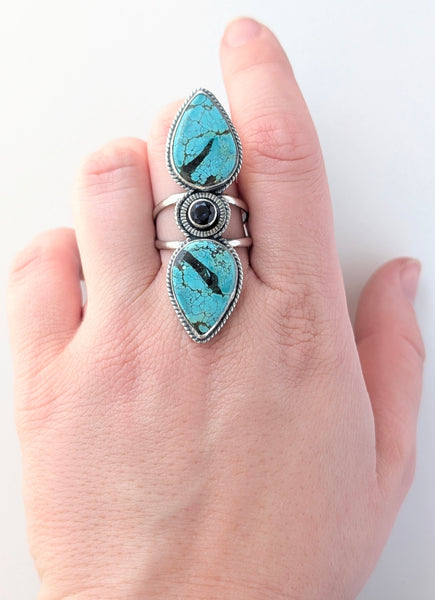 Hubei Turquoise Ring, Size 9.5