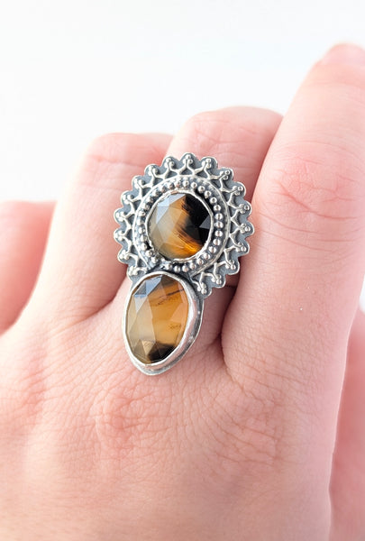 Montana Agate Ring, Size 7.5