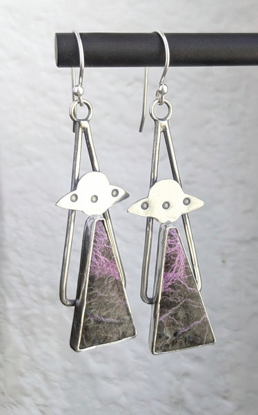 Purporite UFO Earrings