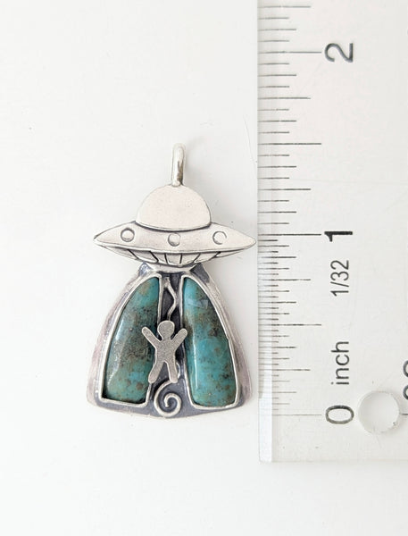 Turquoise UFO Necklace