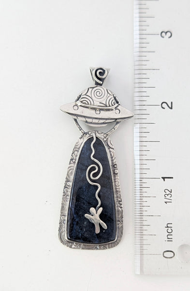 Sodalite  UFO Necklace