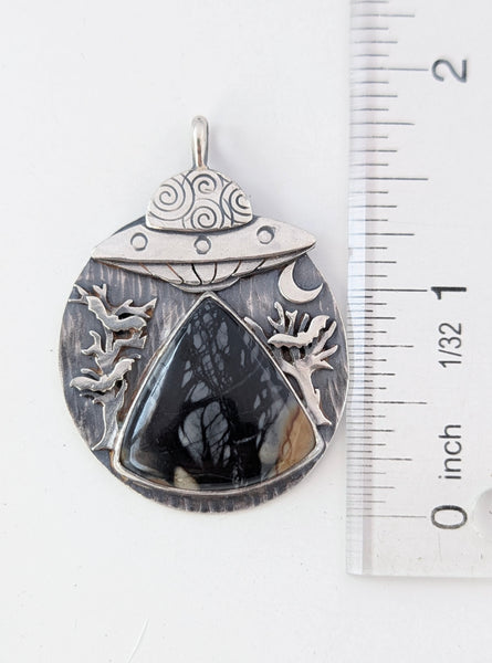 Picasso Jasper UFO Necklace