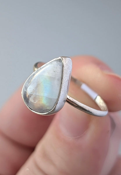 Moonstone Stacking Ring, Size 9.5