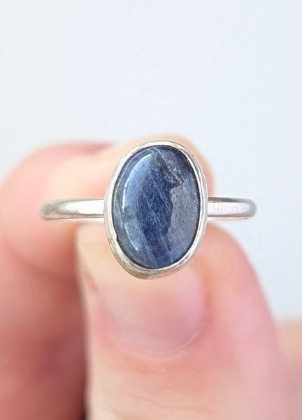 Sapphire Stacking Ring, Size 6.5