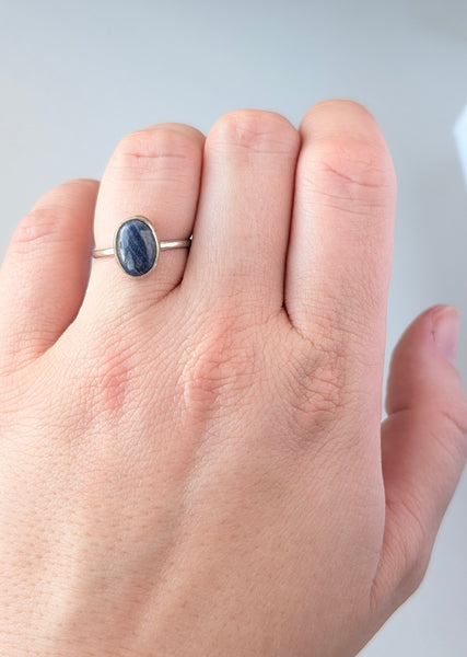 Sapphire Stacking Ring, Size 6.5