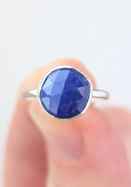 Lapis Lazuli Stacking Ring, Size 5
