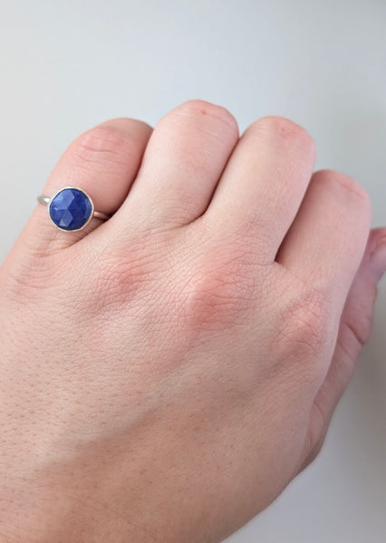 Lapis Lazuli Stacking Ring, Size 5