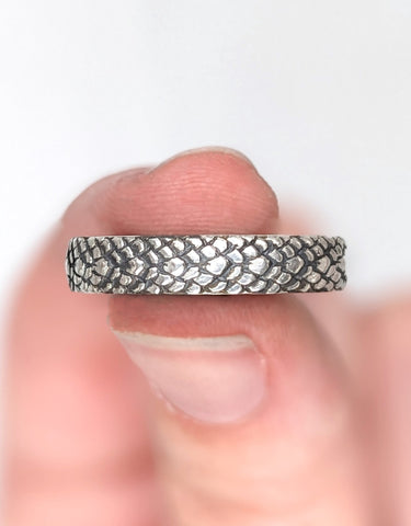 Sterling Silver Scale Ring