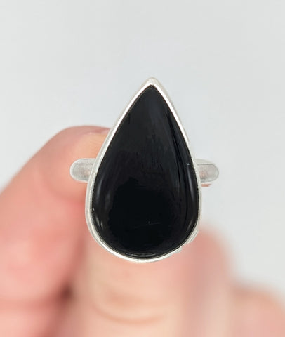Black Onyx Ring Size 7