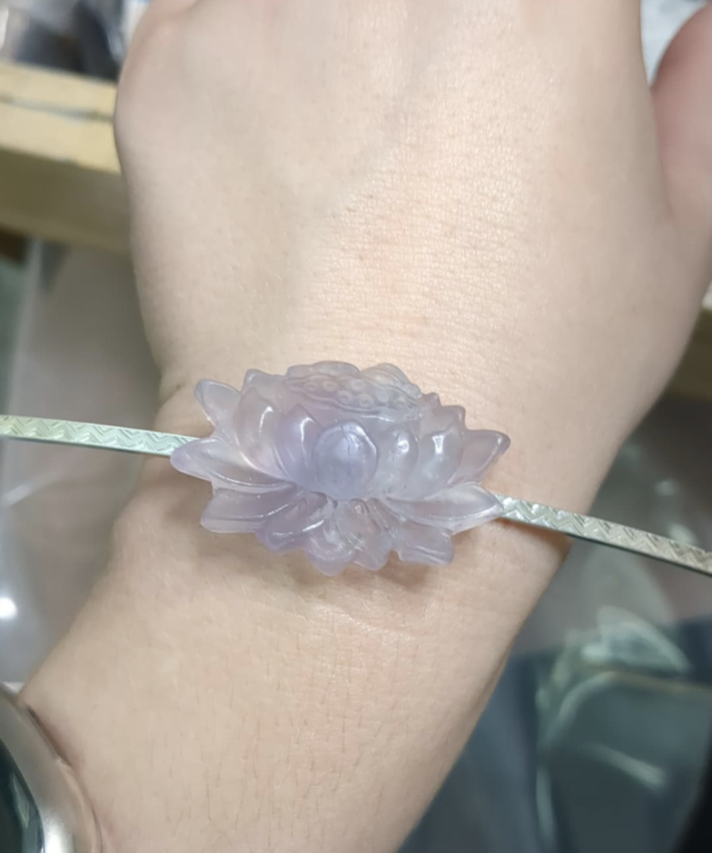 Lotus Flower Cuff Bracelet