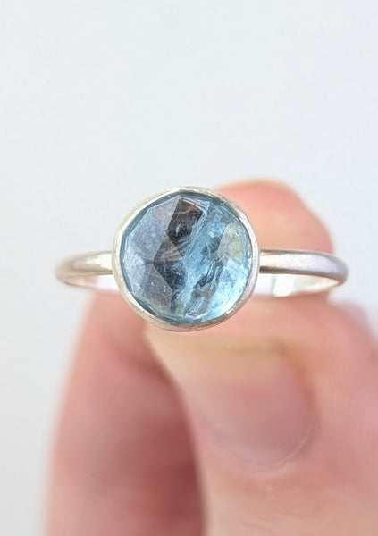 Blue Kyanite Stacking Ring, Size 8