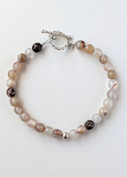 Agate Beaded Bracelet