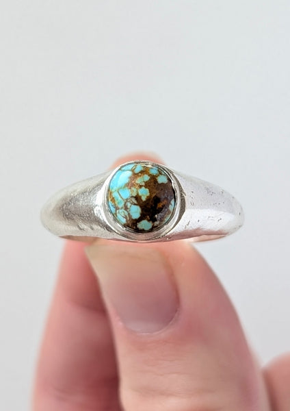 Turquoise Signet Ring, Size 11