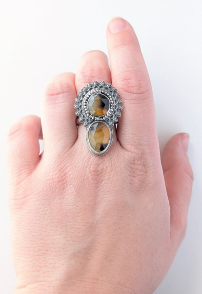 Montana Agate Ring, Size 7.5