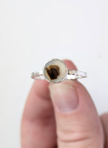 Dendritic Agate Ring, Size 9.5