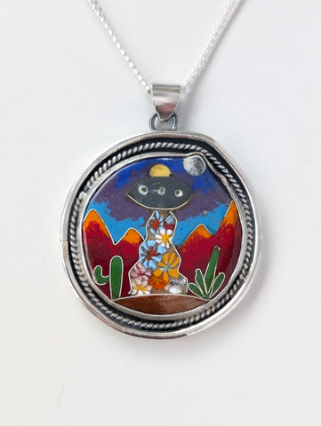 UFO Enamel Necklace