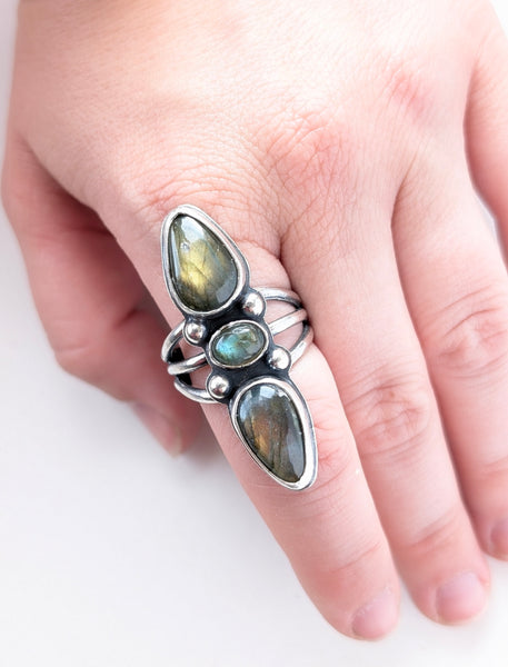Labradorite Ring, Size 10.5