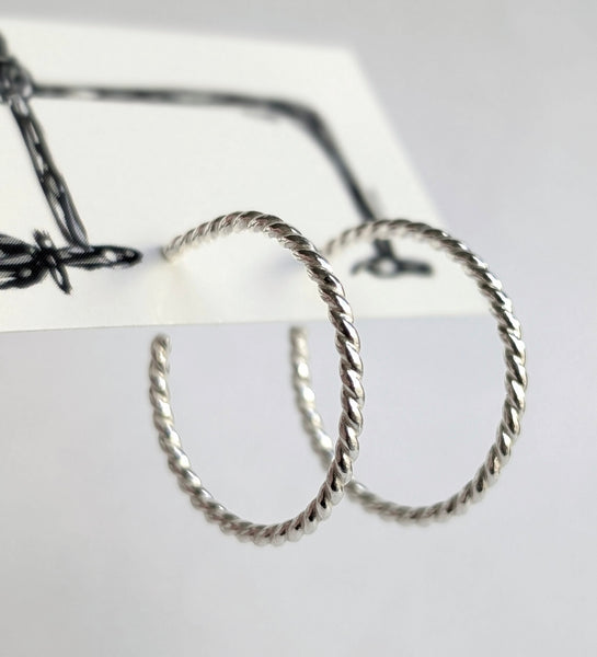 Sterling Silver Hoop Earrings