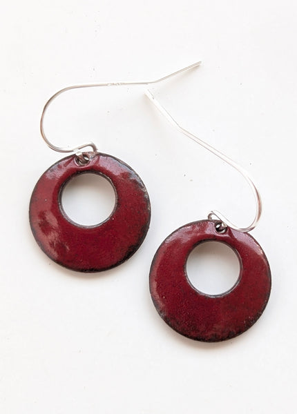 Enameled Earrings
