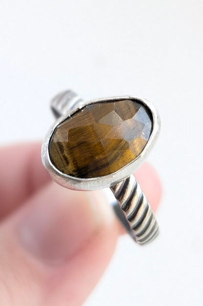 Tigers Eye Ring, Size 12