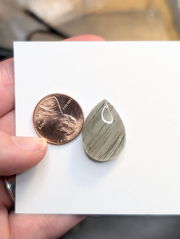 Rutile quartz necklace