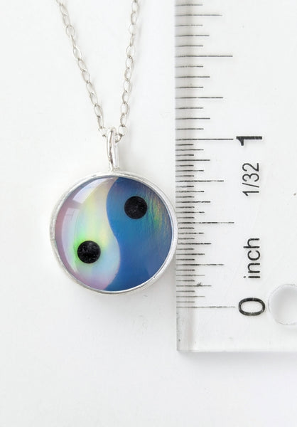 Yin Yang Aura Opal Necklace