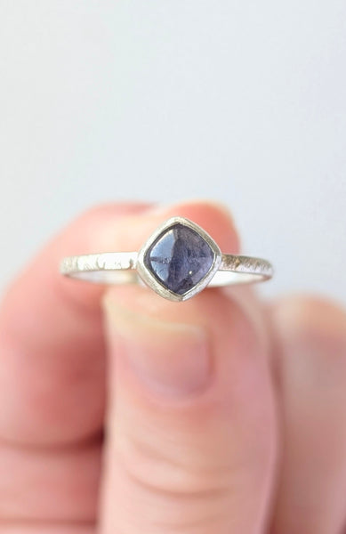 Iolite Stacking Ring, Size 8.5
