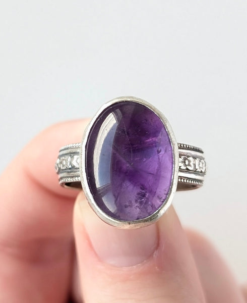 Amethyst Ring Size 10.5