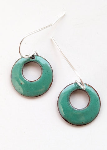 Enameled Earrings