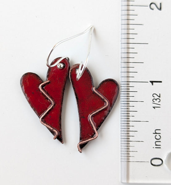 Enameled Earrings