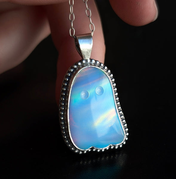 Aurora Opal Ghost Necklace