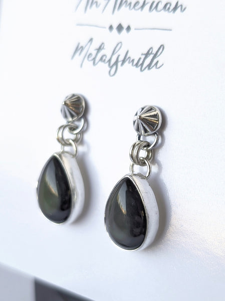 Rainbow Obsidian Earrings