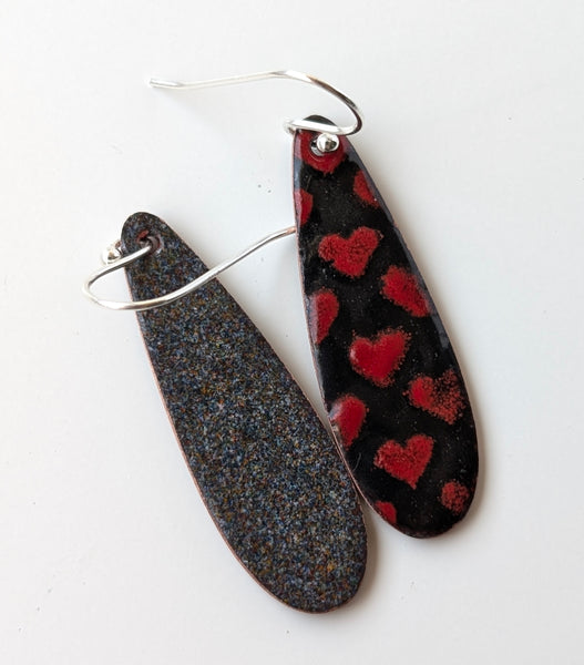 Enameled Earrings