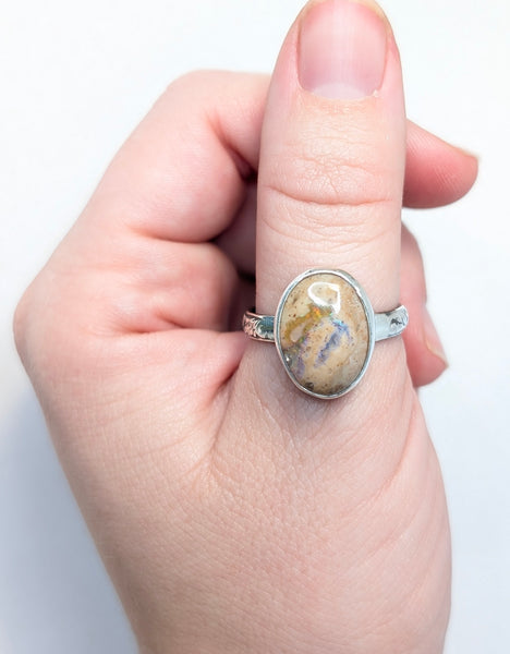 Mexican Fire Opal Ring,Size 10