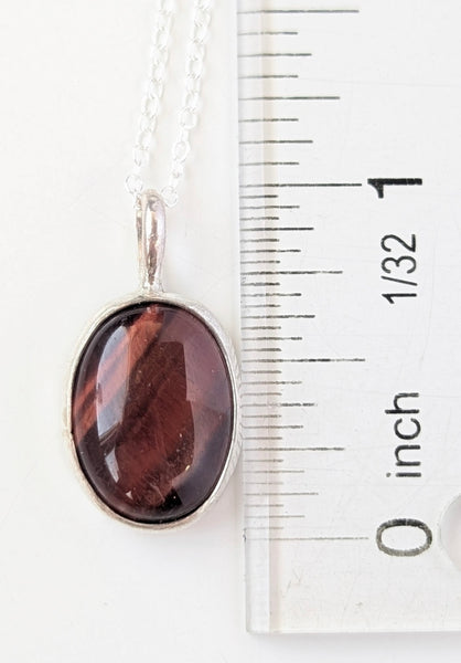 Red Tigers Eye Necklace