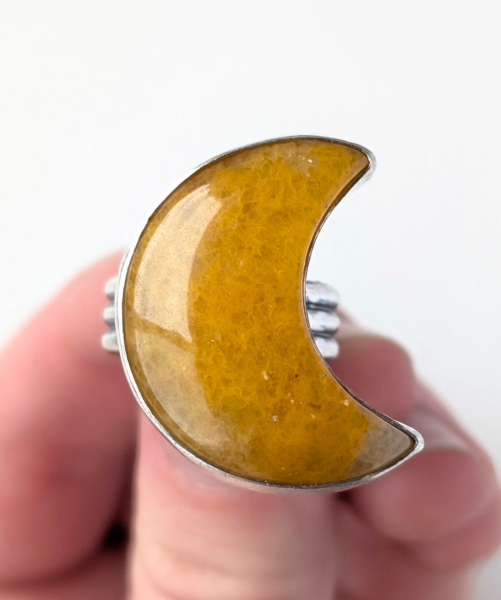Yellow Aventurine Ring, Size 7.5