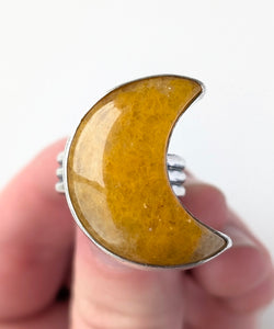 Yellow Aventurine Ring, Size 7.5