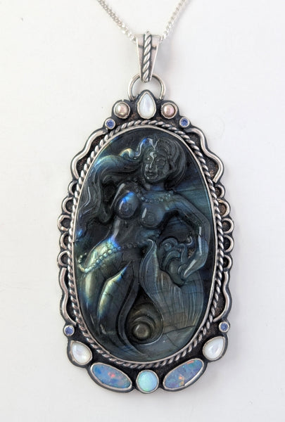 Labradorite Mermaid Necklace