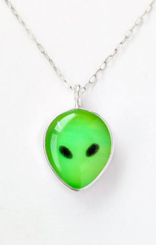 Alien Aura Opal Necklace
