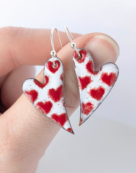 Enameled Earrings