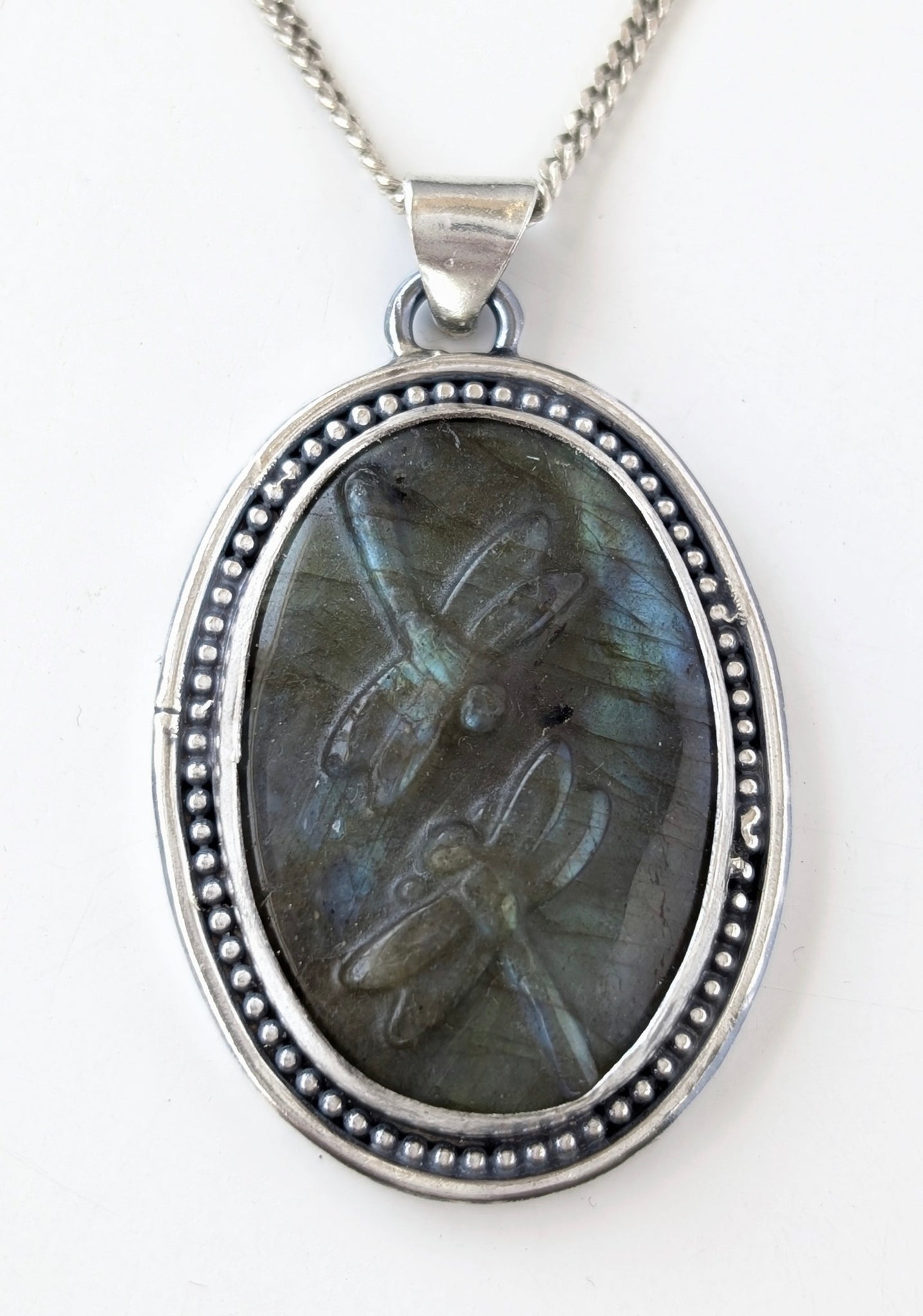 Dragonfly Labradorite Necklace