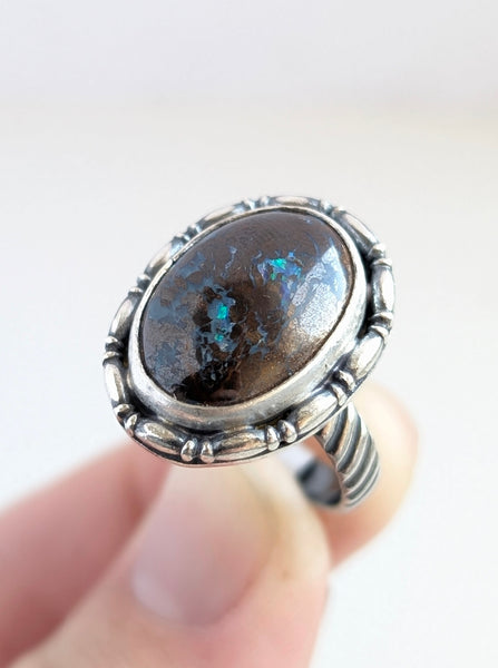 Boulder Opal Ring,Size 8
