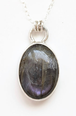 Purple Labradorite Necklace