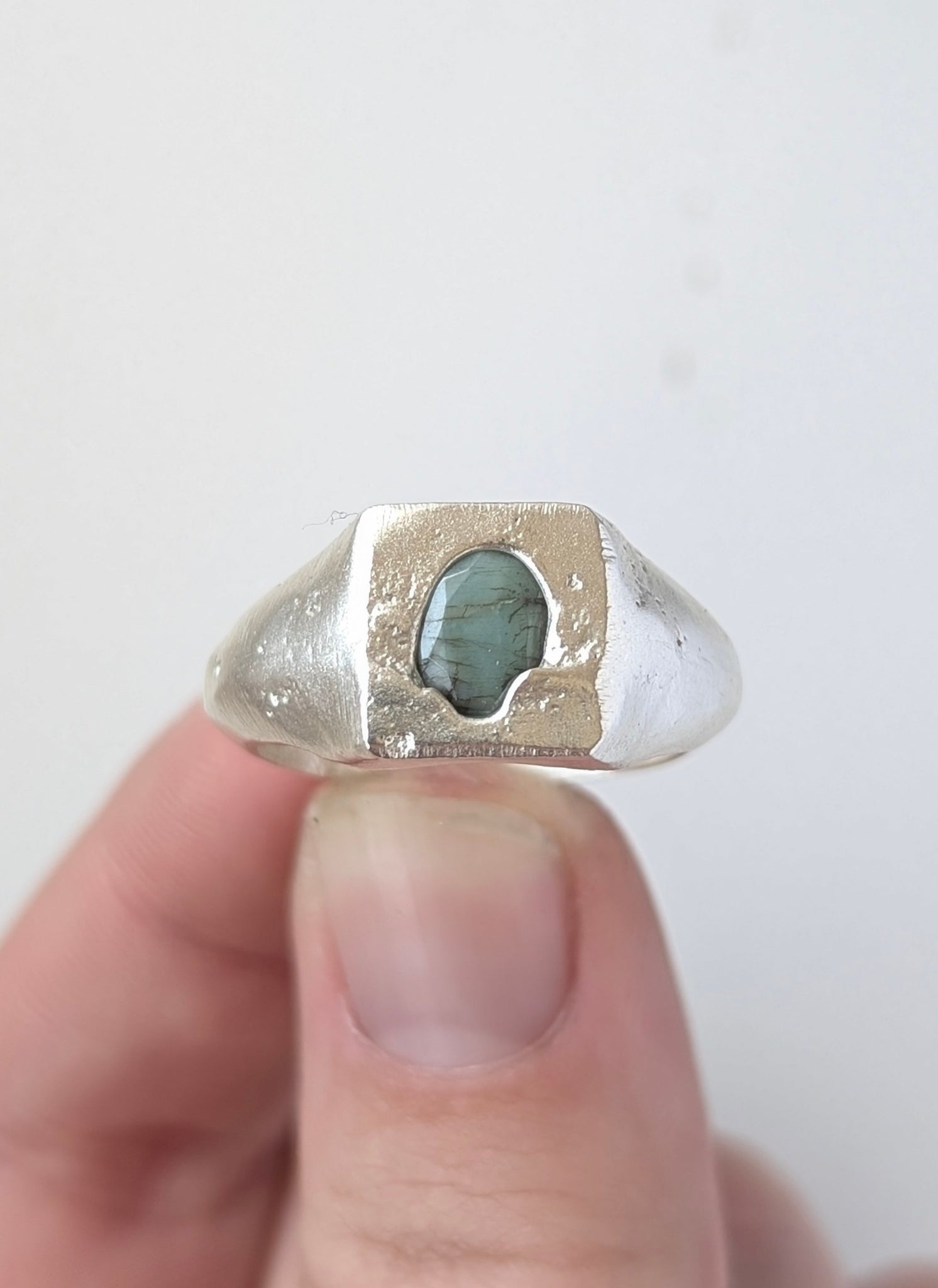 Casted Emerald Ring, Size 8