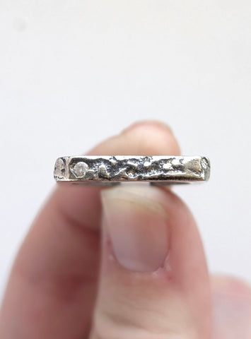 Casted White CZ Ring, Size 7