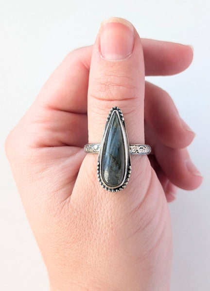 Labradorite Ring, Size 11.5
