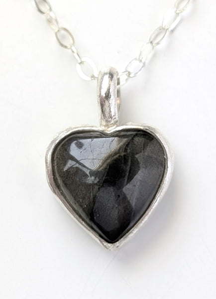Labradorite Heart Necklace
