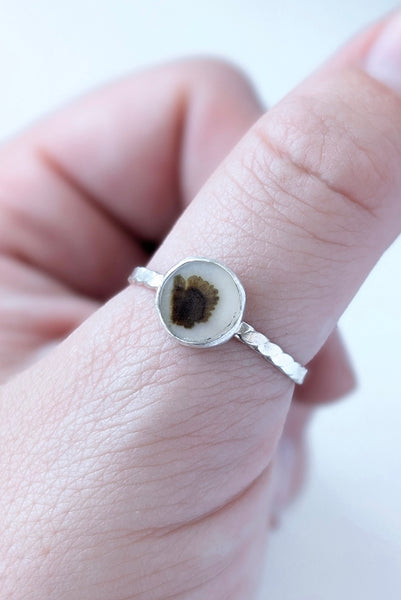 Dendritic Agate Ring, Size 9.5